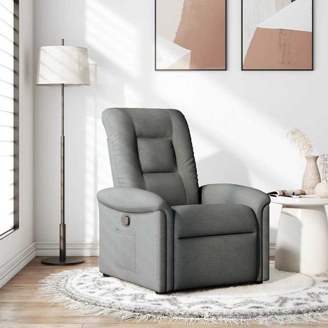 Relaxsessel Dunkelgrau Stoff vidaXL (1/5)