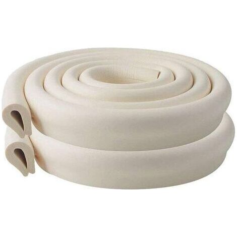 Protection D'Angles Et Rebords Pour Bébés, 2M 2 Set Protection Mousse Sécurité Rouleau De Mousse Antichoc Pour Bébé Sur Coins De Murs,Des Meubles,Bords De Table (1/4)