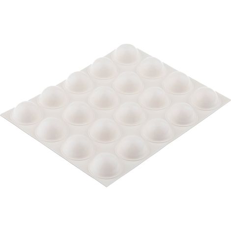 Butée adhésive 3M Hémisphérique 16mm en PUR ( Prix pour Sachet de 20 )