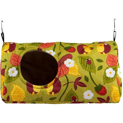 Nichoir, cage, hamac suspendu pour perruches, petits animaux et inséparables-Green 31x15x15cm