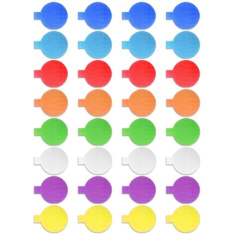 BUNTHAUS Lot de 40 étiquettes de câble réutilisables avec étiquettes multicolores pour câble, étiquettes de fil, étiquettes de câble et étiquettes de fil pour la gestion et l'identification des câbles (1/5)