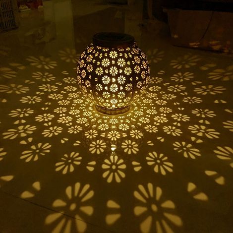 Lanterne Solaire - IP65 - 600 mAh - Éclairage Automatique 8 à 10 Heures - Décor Extérieur Jardin Balcon Terrasse - Lot de 1 (1/5)