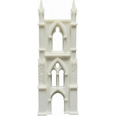 Fronton Gothique Blanche Pointu Arche Gothique Miniature Détails Soignés Décor Réduit pour Maison Poupée