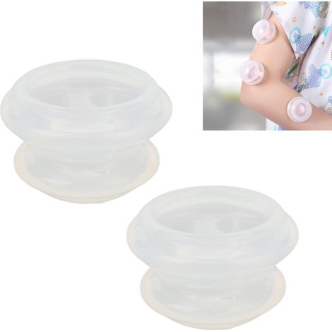 Lot de 10 ventouses en silicone professionnelles pour le visage, destinées à réduire la cellulite.