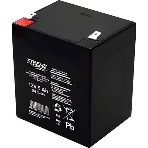 Batterie Gel 12 V 5 Ah - Sans Entretien - Pour Systeme Alarme Onduleur Yacht Bateau