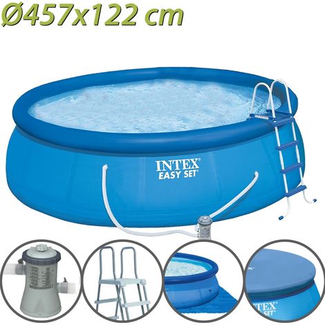 Piscine hors-sol autoportante intex easy set Ø457 x 122 cm (1/5)