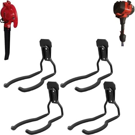 4PCS crochets muraux pour désherbeur, porte-outils électriques pour mur de garage, crochets utilitaires pour outils de garage et rangement (1/5)