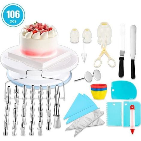 Douille Patisserie Professionnelle Poche A Douille Douille Patisserie Inox Reutilisable, pour Patisserie Kits Décoration de DIY (1/4)