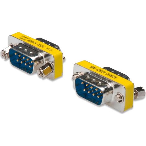 Digitus série Adaptateur [1x SUB-D mâle 9 pôles - 1x SUB-D mâle 9 pôles] argent (1/2)