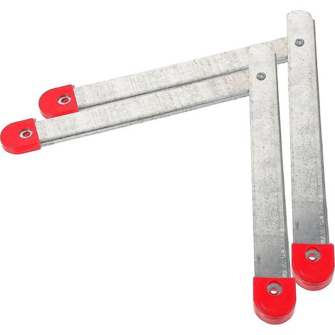 2 charnières pour échelle pliante 47 cm, connecteur de joint d'échelle, verrou de sécurité, charnière à moraillon (1/2)