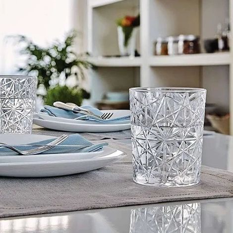 Bormioli Rocco 666224GRB021990 Lounge Set 4 Bicchieri Tumbler DOF 390 ml Whisky Lavastoviglie colore Trasparente (1/4)