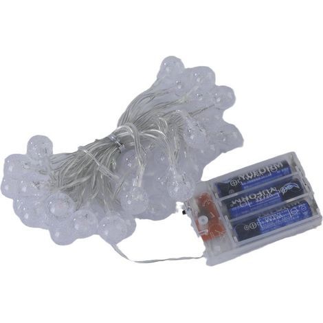 Guirlande lumineuse extérieure à leds, petite goutte d'eau, petites lumières colorées, guirlande lumineuse d'ambiance, décoration du nouvel an de la chambre à coucher (lumière chaude, 100 lumières) (1/5)