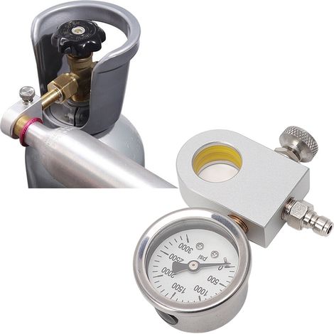 Compatible avec SodaStream DUO/Terra/Art et autres modèles récents / gonflage des bouteilles de gaz / adaptateur pour le gonflage rapide des blocs de gaz avec sangle de dégonflage et connecteur mâle a (1/5)