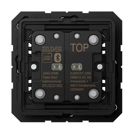 JUNG HOME Pulsador, alimentado por batería, 2 veces, Serie CD/LS BT LS CD 1002