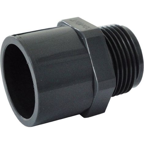 Raccord d'évacuation PVC – Embout fileté MF-M Ø40/32 – Pression maxi 10 bars – Montage mixte pour chantiers humides