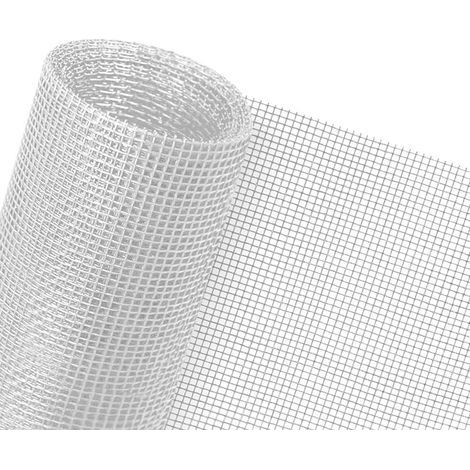 Zanzariera antizanzare Flintronic, 200x250 cm, universale, in resistente rete di fibra di vetro ignifuga, ritagliabile su misura per coprire le finestre. (1/5)