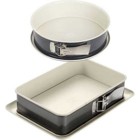 Dr Oetker Kuchenformen mit Schnellverschluss Silber 28 cm (1/3)
