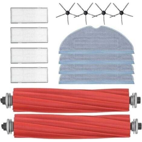 Accessoires pour Roborock S7，pièces de Rechange pour Roborock S7,2 Brosse Principale,4 filtres à air,4 lingettes de Rechange,4 brosses latérales en pour Xiaomi Roborock S7 S70 S75 S7Max S7Maxv T7s