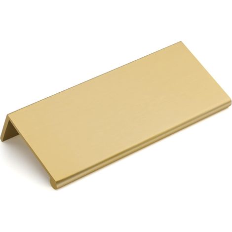 Poignée invisible – idéale pour différents styles d'armoires, tiroirs, placards et meubles – 1 pièce, dorée, 120 mm (1/5)