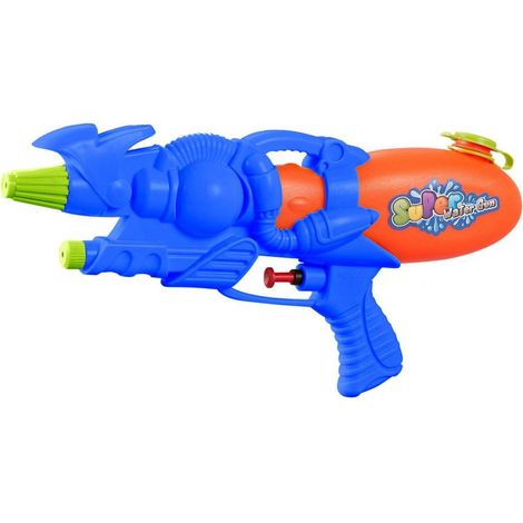 Marbueno pistola de agua plastico presion color azul 29x14 cm