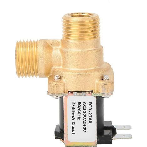 G1/2" Magnetventil aus Messing, normalerweise geschlossen, Wassereinlassschalter (AC220V)