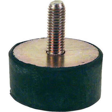Ressort en caoutchouc type D filet male M 8 x 23 mm 40 x 20 mm