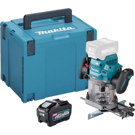 Makita RP 001 GT101 Fresatrice a batteria 40 V max. 12 mm brushless + 1x batteria 5,0 Ah + Makpac - senza caricabatterie (1/5)