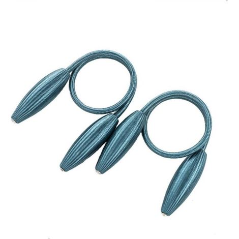 Oval curtain tiebacks for decorative curtains (1 pair)