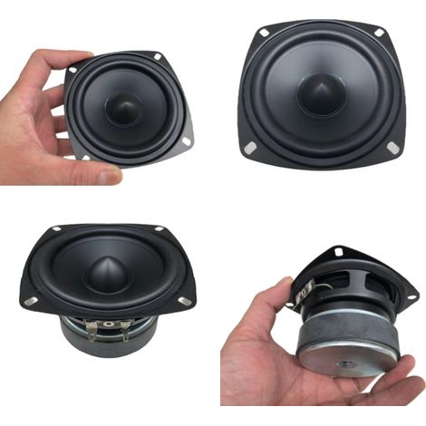 4-inch mid and low frequency speaker, 6 ohms, 30W spherical woofer, DIY Bluetooth speaker, bookshelf speaker.