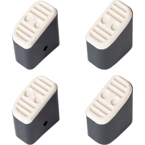 Hailo Fuß-Set in grau mit Softgrip für Klapptritt Hailo D60 und Step-ke/L90