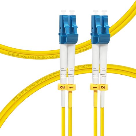 0.5m OS2 LC to LC Fiber Optic Patch Cable Length Option: 0.2 to 200m, 1G/10GB Single Mode LC-LC 9/125um SMF-LC LSZH Cable 0.5m Monomode, 10G/40G/100G Duplex, câble SMF 9/125um LSZH, options de longu (1/5)