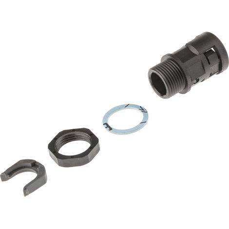 Raccord de gaine PMA PG11, taille 12mm en PA 6, IP68 ( Prix pour Paquet de 4 )