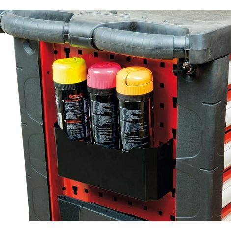 Porte -flacons (110x250x69.5 mm) - Finition satinée noire givrée - Système d'accroche 4 pattes - MOB