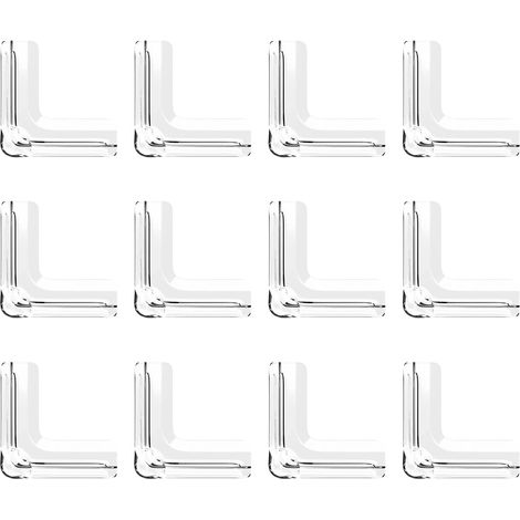 Protector D'Angle - En Pvc Souple Et Épais - Pour Meubles Et Coins De Table - Protection Antichoc Pour Bébé - Lot De 12 (1/5)