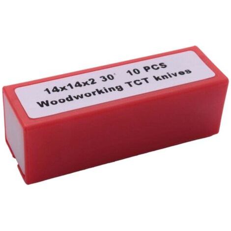NALOOKAMIC 10 Lames Carbure de Rechange 30 Degrés pour Fraisage Bois 14x14x2 mm (1/3)