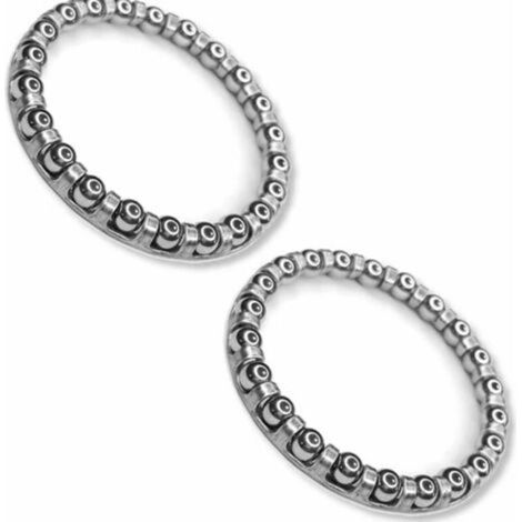 Ecleanfy - 2x roulement cage à billes vélo acier 32mm 40mm 22 billes 4mm universel direction vélo bricolage (1/4)
