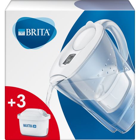 Brita 1024045 Filtraggio acqua Caraffa filtrante 2,4 L Trasparente, Bianco (1/5)