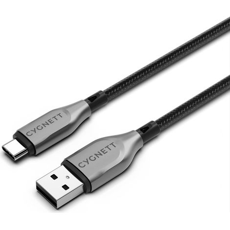 Cygnett CY4681PCUSA cavo USB USB 2.0 1 m USB A USB C Nero, Argento (1/4)