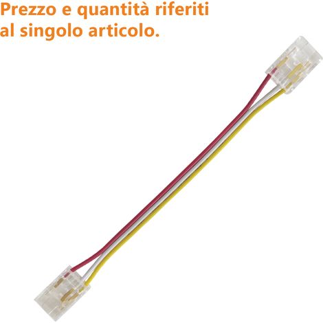 Câble D'Extension Pour Ruban Led Cct Avec Connecteurs Rapides Intégrés, Longueur 100 Mm, Pour Installations Professionnelles (1/2)