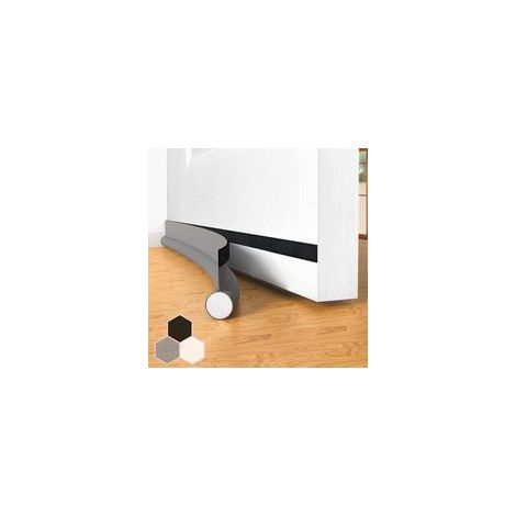 Gris Joint de porte coupe-vent auto-adhésif pour portes, 94 cm sous porte coupe-vent isolable balai de porte protection contre les intempéries, insonorisé (1/5)