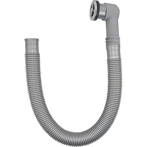 Kit de Trop-Plein pour Éviers en Céramique et en Marbre, Tête de Trop-Plein avec Tube, Diamètre 36 mm Interface Ronde, pour des Ouvertures de 30-32 mm (1/5)