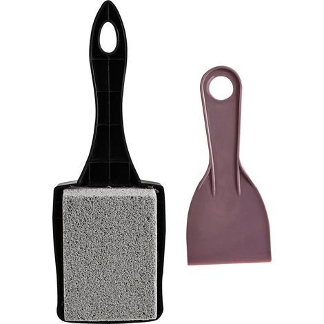 Blocs de Nettoyage en Pierre de Nettoyage pour Barbecue - Briques de Nettoyage réutilisables - Pierre à gratter - pour enlever Les Taches - Poignée (1/5)