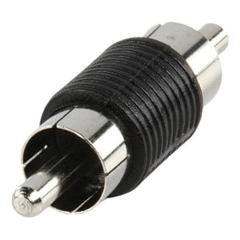 Adaptador audio mono RCA macho a RCA macho  Negro
