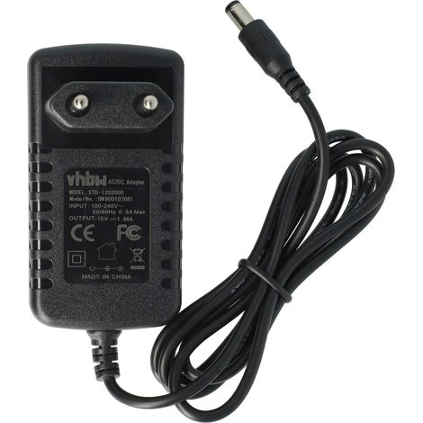 vhbw alimentatore 220V 25W (15V/1.66A) per Vodafone Easybox 402, 602, 802, 803, RL500 sostituisce AC Adapter DSL-Easy-Boxx02, UP0251B-1SPE.