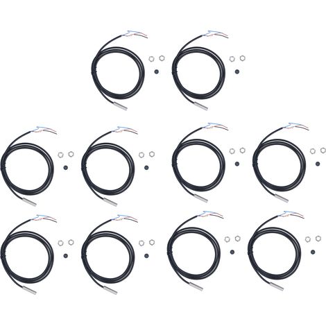 Lot de 10 capteurs de proximité inductifs M8 NPN NC, haute précision, détection de distance 5-30V, intelligent et fiable (1/5)