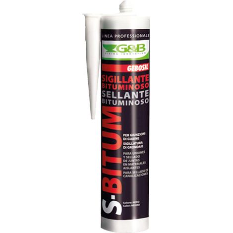 SIGILLANTE BITUMINOSO 'S-BITUM' ml 310 - colore nero  - G&B