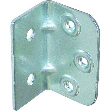 Equerre de fixation renforcée emboutie 640X400X20 Acier zingué