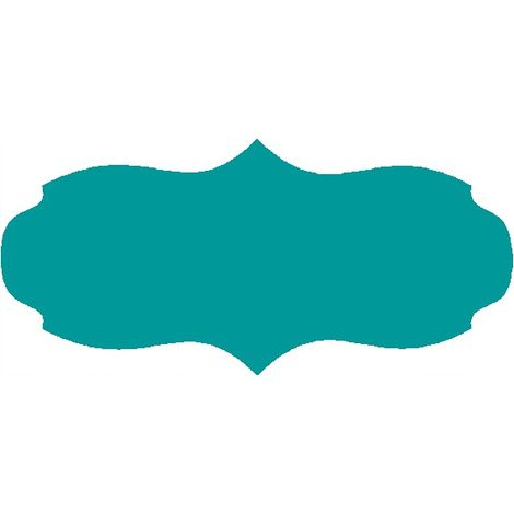 Etichette per barattoli 7,5x3 cm per conserve, 60 pezzi, turchese opaco (1/2)
