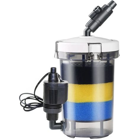Filtro esterno a cartuccia per acquario, trasparente, meccanico, BIO 400L/H (1/5)