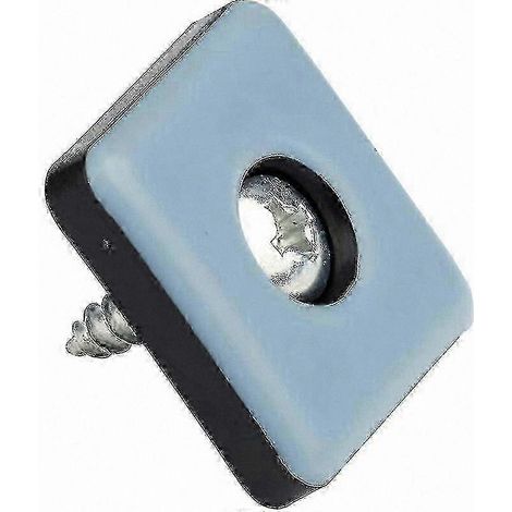 Cale de meuble carrée en PTFE avec vis, 40 mm, lot de 20 protège-sols antidérapants pour pieds de table et chaise. (1/3)